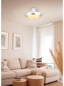 Plafonieră albă-argintie LED Lindberg – Trio