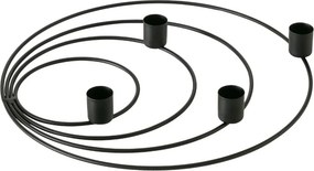 Sfesnic metalic de Advent WREATH negru