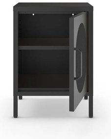 Noptieră neagră din metal Diora – Marckeric