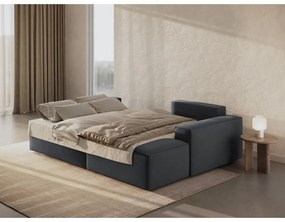 Colțar gri închis extensibil (cu colț pe partea dreaptă) Jodie – Micadoni Home