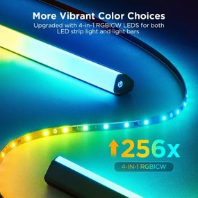 SET 2x Govee Backlight TV 55-65" SMART LED retroiluminare RGBICW Wi-Fi