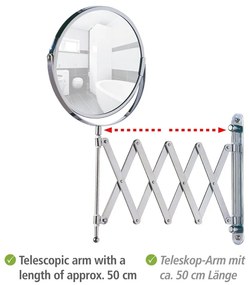 Oglindă cosmetică (3x) de mărire ø 17 cm Exclusive – Wenko