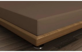 Cearceaf maro din bumbac cu elastic 140x200 cm – Mijolnir