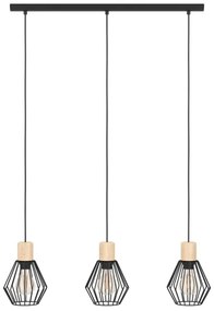 Lustră pe cablu Eglo 44094 PALMORLA 3xE27/60W/230V