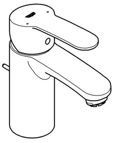 GROHE 33561002 - Baterie pentru lavoar EUROSTYLE COSMOPOLITAN DN 15, crom lucios