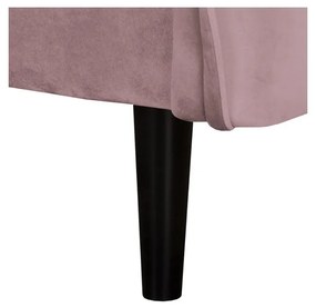 Canapea mov lavandă cu tapițerie din catifea 138 cm Juli – Ropez