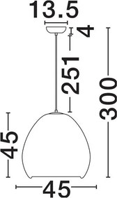 Lustra design decorativ PASHIO 45cm