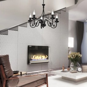 Lustră pe lanț DONATO 5xE14/40W/230V negru