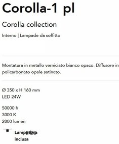 Plafoniera LED design modern Corolla-1 pl