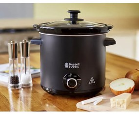 Slow cooker Russell Hobbs 24180-56 Tabla, 3,5 litri, Vas din ceramica, 3 programe, Negru