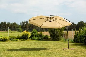 Umbrelă de gradină pliabilă 350cm Cream