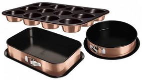 Set tavi pentru copt 3 piese Rose Gold Berlinger Haus BH 7636