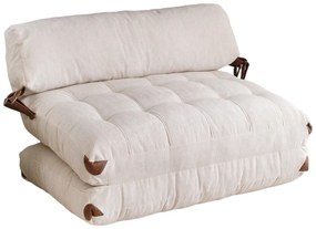 Canapea extensibilă Fold Kadife 2 Alb