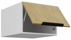 Dulap superior de bucătărie Carminia 50 NAGU-36 1F (stejar cremona + alb). 1128067