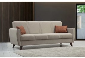 Canapea extensibilă KORFU, 3 locuri, bej