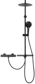 Baterie pentru dus Mike negru mat - H 98,5 cm
