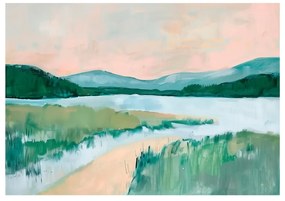 Tablou 70x100 cm Gouache Lake – Styler