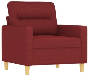 348781 vidaXL Fotoliu canapea, roșu vin, 60 cm, material textil
