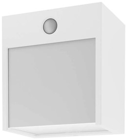 Aplica de perete pentru iluminat exterior cu senzor de miscare IP54 Balimo alb mat