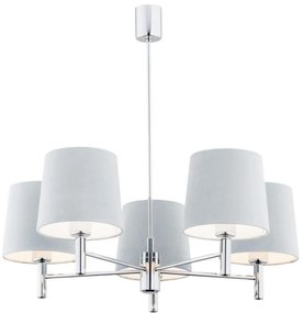 Argon 2076 - Lustr BOLZANO 5xE27/15W/230V albastru pe tijă