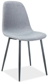 Scaun de sufragerie Fannie (Gri + Negru). 1050167