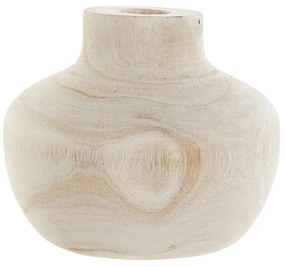 Vaza decorativa Paulownia din lemn 15 cm