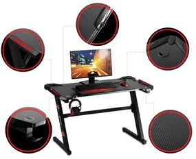 Masa de joc LED 120x60cm CRIT
