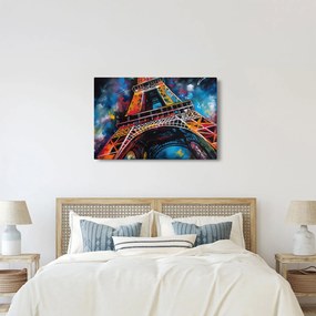 Tablou - Pictură a Turnului Eiffel II. (90x60 cm)