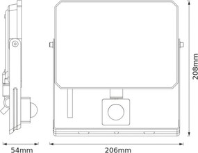 Ledvance - Proiector LED cu senzor FLOODLIGHT LED/50W/230V 4000K IP65