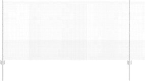 vidaXL Gard cu Stâlp Argintiu 1 x 50 m Oțel