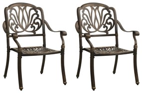 Set mobilier bistro, 3 piese, bronz, aluminiu turnat Bronz, 3