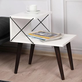 Măsuță de noptieră Cross White