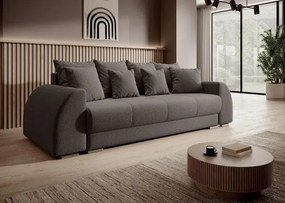 Canapea extensibilă dumonde cu ladă de depozitare si sezut confortabil din spuma high-density, Verona Kaki 260x100 cm