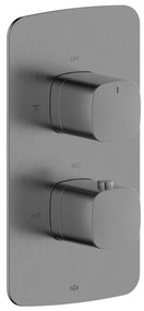 KFA Armatura MALAGA 5759-001-61 - Baterie de duș termostatică pentru montaj încastrat, gri mat