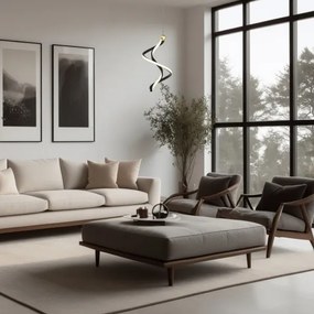 Lustră LED pe cablu COLIA LED/19W/230V negru/auriu