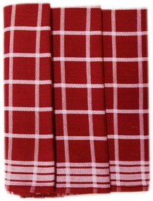 Prosop de bucătărie în carouri Egypt – Set 3 bucăți