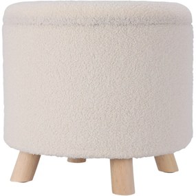 Taburet Teddy, alb