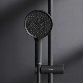 Set de dus cu bara 70 cm AM.PM X-Joy negru mat para cu 3 functii