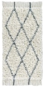 Covor crem lavabil/țesut manual din lână 80x140 cm Berber Soul – Lorena Canals