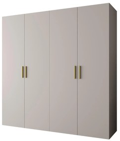 Dulap de haine 200 cm Borry 1 (Cașmir + Auriu). 1125777