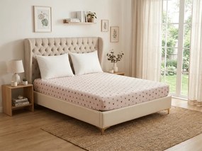Cearsaf din microfibra SOFHEARTS crem 90x200 cm