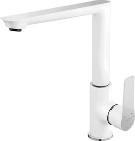 Baterie bucatarie alb-crom cu pipa inalta Ferro Adore