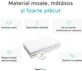 Prosop de maini Classic mic 30x50 cm galben, 100% bumbac