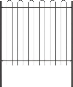 vidaXL Gard de Grădină Gri 1,7 x 1,5 m Oțel acoperit cu pulbere