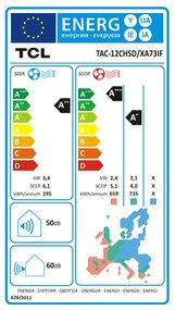 Resigilat: Aparat aer conditionat inverter TCL Elite TAC-12CHSD/XA73IF, 12000 BTU, A++/A+++, I Feel, Autodiagnosticare, Alb