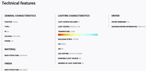 Spot LED incastrabil TULIPA White recessed downlight 7W 36° 2700K CRI90