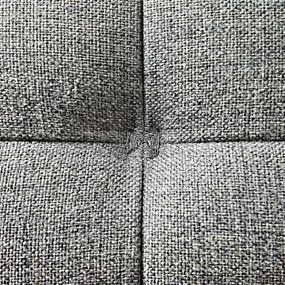 HOMCOM Fotoliu Tapițat din Material Textil cu Pernițe Umplute, Canapea Modernă cu Picioare din Oțel, 76x68x80 cm, Gri