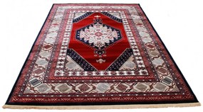 Covor clasic burgundia Turkmen 200x300 covor poliester mecanic pentru living sau dormitor