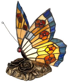 Elstead QZ-OBUTTERFLY-TL - Lampă LED decorativă TIFFANY 1xG9/3W/12/230V fluture