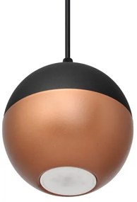 Lustră LED pe cablu MIDWAY 4xGU10/4,8W/230V negru/cupru